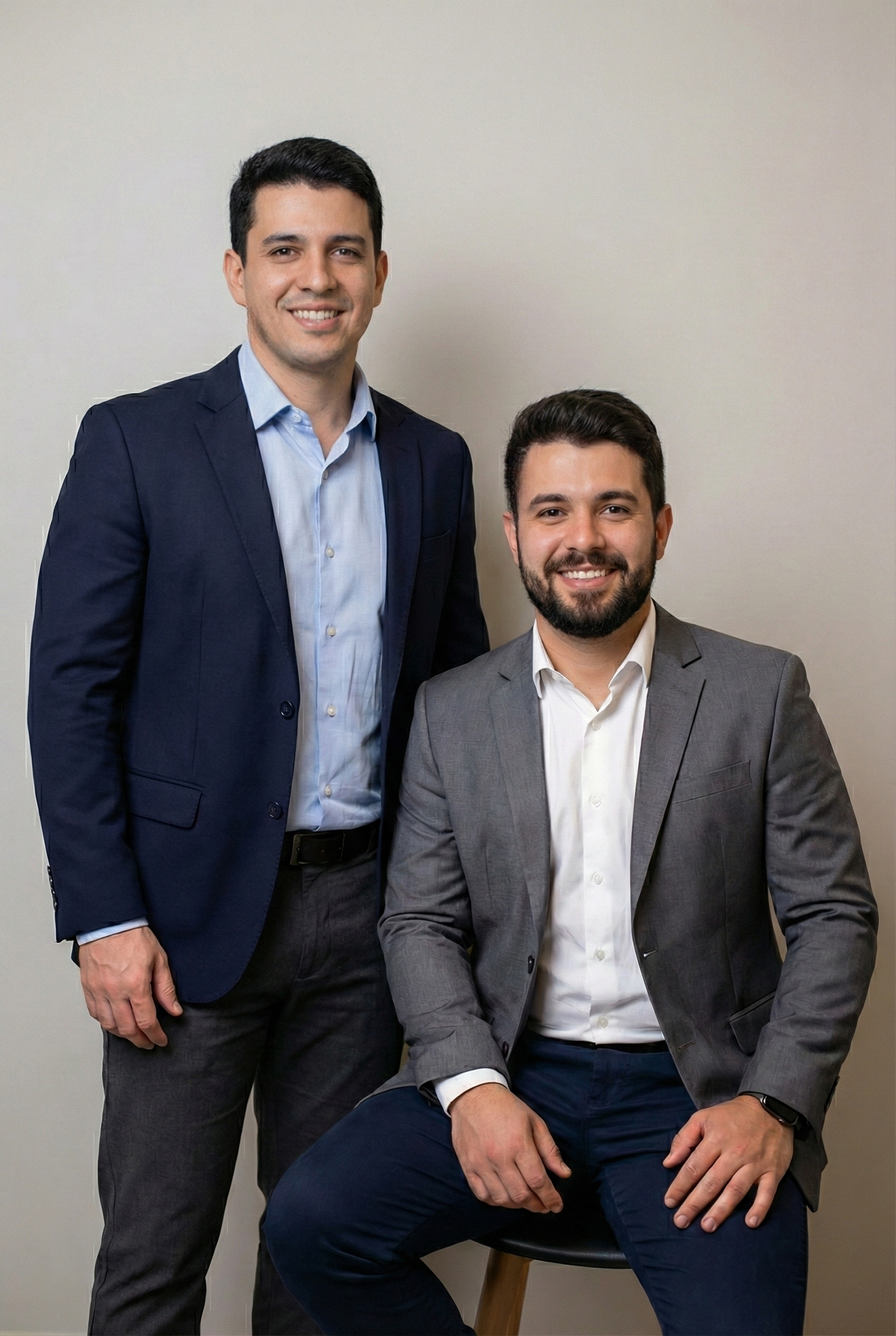 A portrait of the company founder.